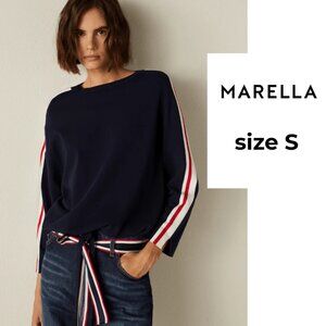 MARELLA Sport Pescara Drawstring Navy Jumper